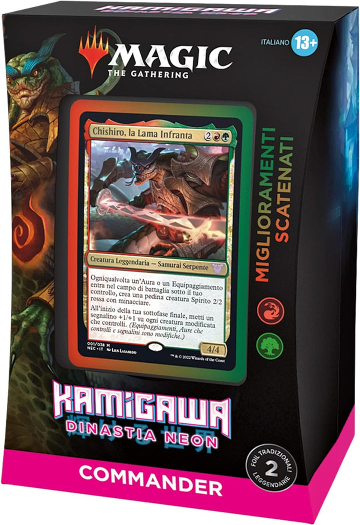 Magic The Gathering Kamigawa: Dinastia Neon C92101030 Magic:_l'Adunanza Commander Deck, Grün-Rot
