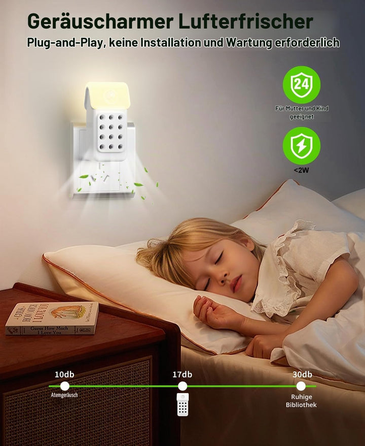 Luftreiniger /3Pcs, Dayear Plug in Negativ Ionen Luftreiniger, Air Purifier mit Die bewegungsmelder,