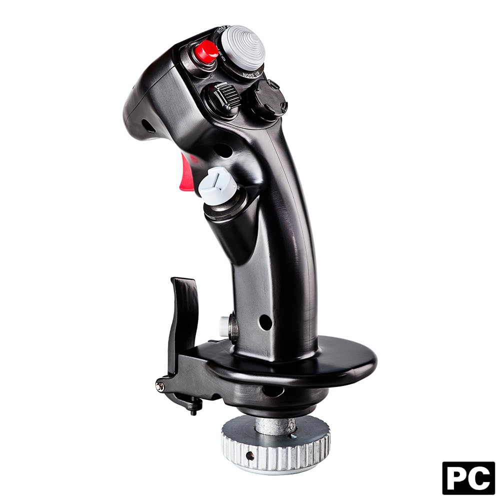 Thrustmaster F-16C Viper HOTAS Add-On Grip - Vielseitige Nachbildung des Flight Sticks für Kampfflug