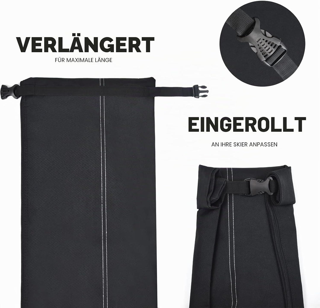 AUMTISC Skitasche und Skischuhtasche Combo - Skitaschen für Flugreisen - gepolsterte Schneeskitasche