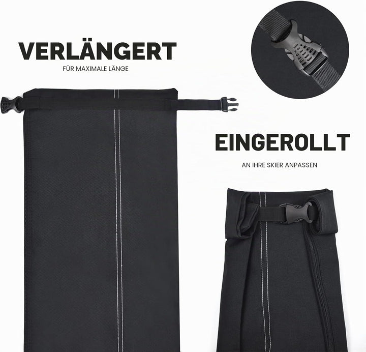 AUMTISC Skitasche und Skischuhtasche Combo - Skitaschen für Flugreisen - gepolsterte Schneeskitasche