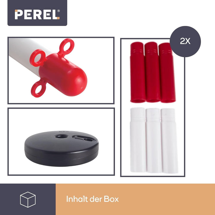 PEREL - SCP90  Kunststoff Post für Sicherheit Kette Zwei Stück 145842