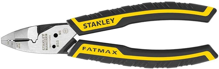 Stanley FatMax 5-in-1 Multifunktionszange (präzises Schneiden mit Crimpzangen-, Abisolierzangen-, Bo