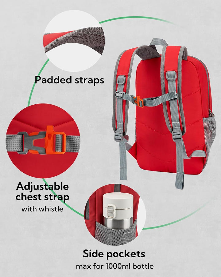 WATERFLY Rucksack Klein Wanderrucksack 12L: Leicht Tagesrucksack Mini Sport Backpack Outdoor Daypack