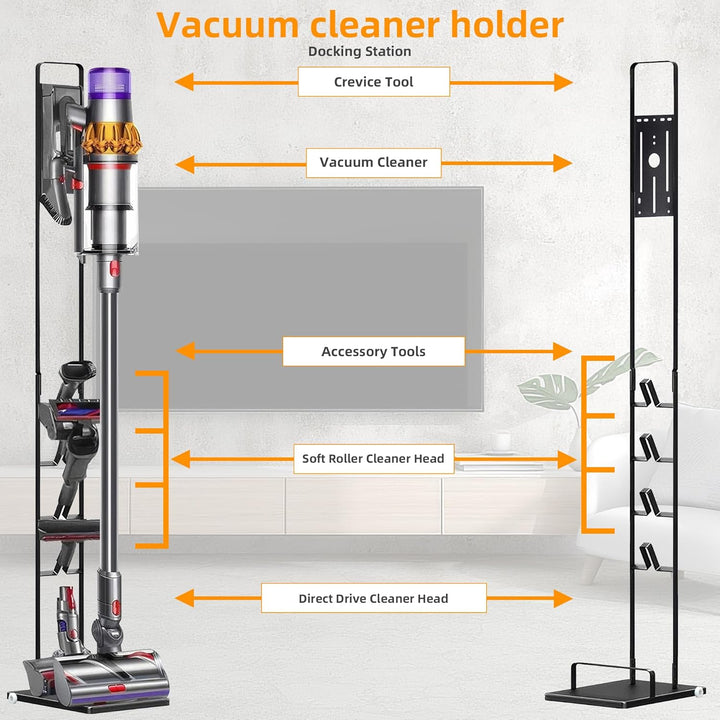Staubsauger Ständer, Kompatibel für Dyson V15 V11 V10 V8 V7 V6 freistehend Bodenständer Halterung, Z