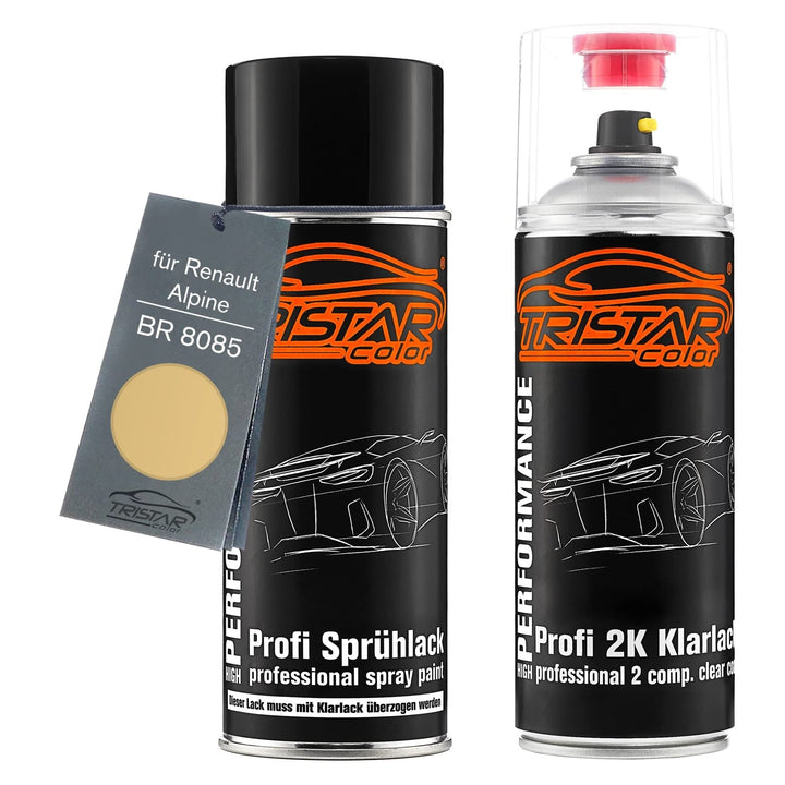 TRISTARcolor Autolack Spraydose für Alpine BR 8085 Ivoire Ancien Trucks +2K | für Renault / Alpine,