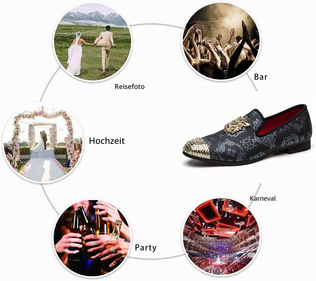 JITAI Herren leichte Schuhe Kunstleder Slipper für Männer und Mode Mokassins Herren Freizeitschuhe 4
