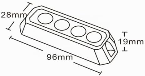 MelTruck® 2x LED Frontblitzer 95x28x19 12V 24V PKW LKW Traktor Bagger R65 R10 Heckblitzer