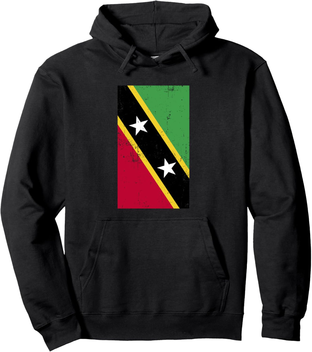 Saint Kitts and Nevis Caribbean Basseterre Charlestown Flag Pullover Hoodie