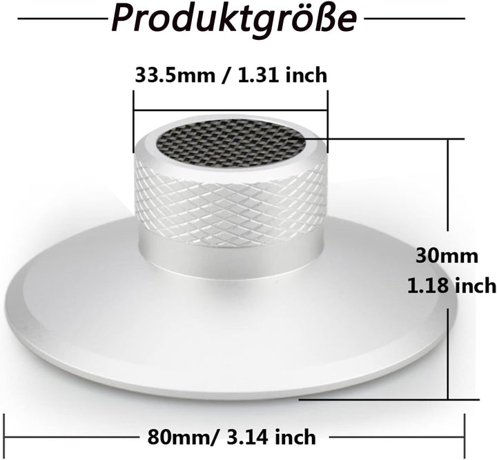 Brollitest Carbonfaser-Schallplattengewichtsscheibe, Vinyl-Gewichtsstabilisator, Schallplattenklamme