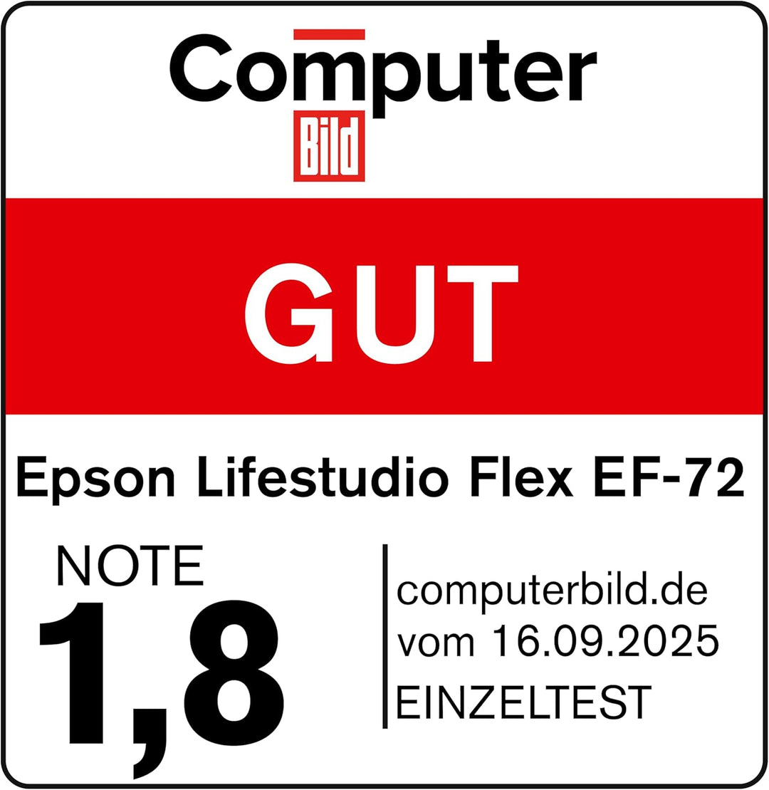 Epson Lifestudio Flex EF-72 Eiche, tragbarer Smart-Projektor, Sound by Bose, Google TV, 4k Pro-UHD,