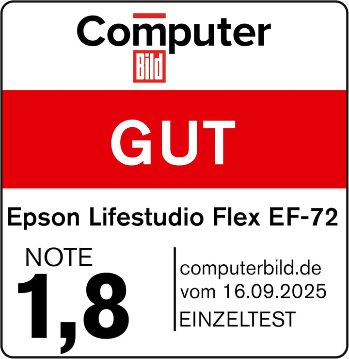 Epson Lifestudio Flex EF-72 Eiche, tragbarer Smart-Projektor, Sound by Bose, Google TV, 4k Pro-UHD,