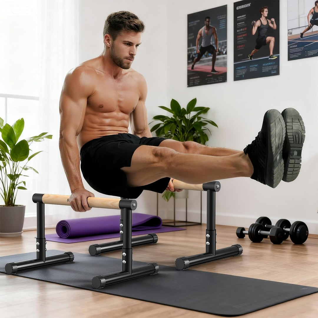 RELIFE REBUILD YOUR LIFE Dip Station Dip Bar Barren Parallettes Push Up Dip-Ständer Einstellbar Eins