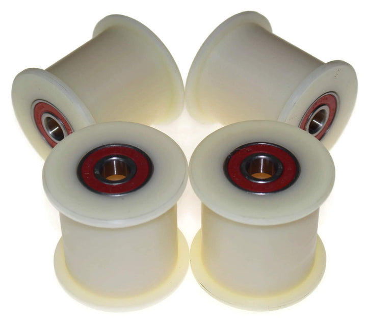 4 Stück Nylon Gurtspanner 60 mm Ø 50 mm Nut 12 mm Lager exakt in der EU gefertigt (60-50-12)
