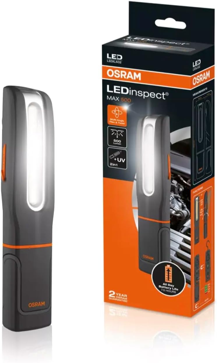 OSRAM LEDIL402 LEDinspect MAX500, Inspektionsleuchte, 6000K, wiederaufladbare LED Arbeitsleuchte, ma