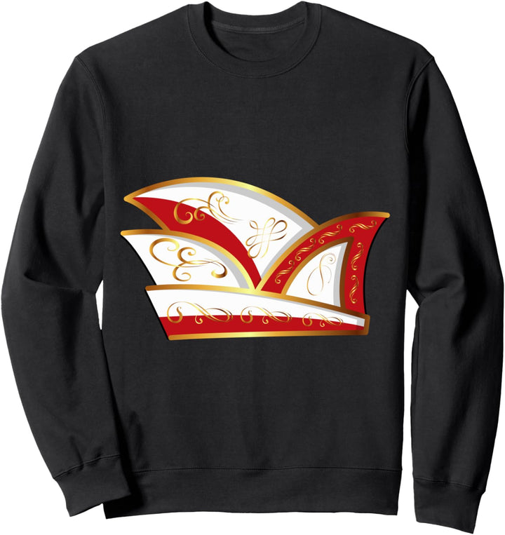 Karneval Gruppenkostüm Komiteemütze ROT Fasching Sweatshirt