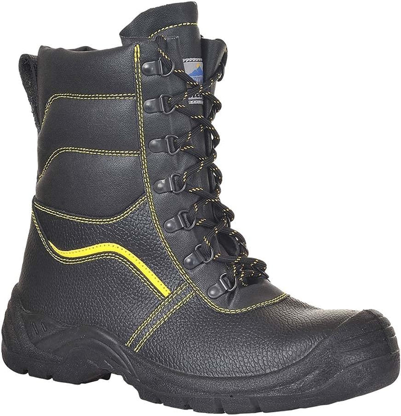 Portwest Steelite Fellgefütterter Sicherheitsstiefel S3 CI, Grösse: 45, Farbe: Schwarz, FW05BKR45 42