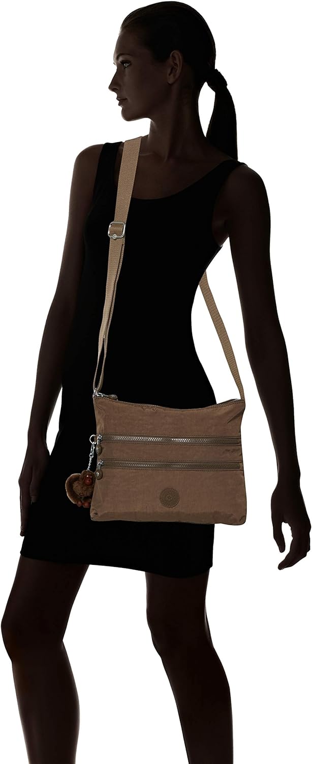 Kipling Alvar, Damen Umhängetasche, Braun (True Beige), 15x24x45 cm (W x H x L), True Beige