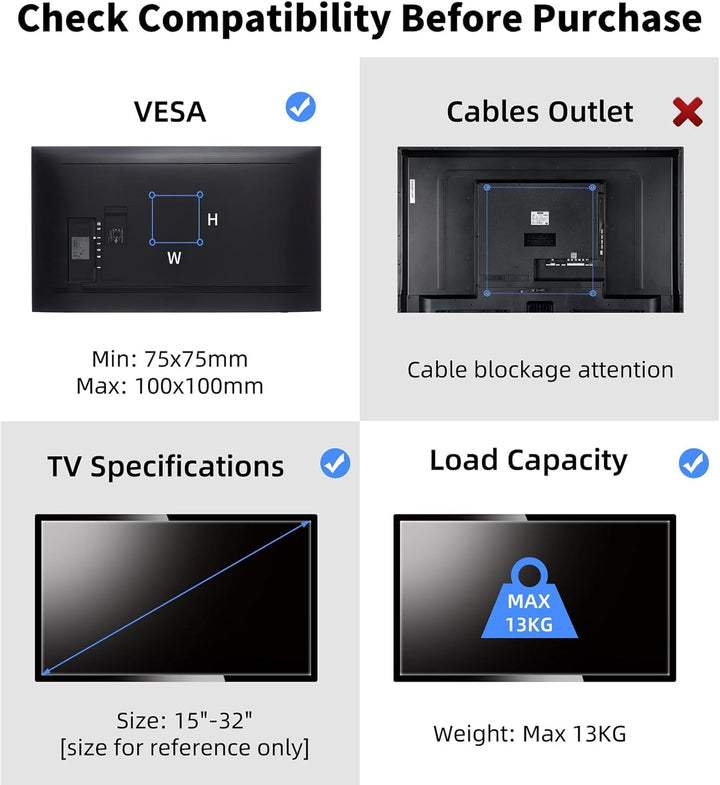 suptek TV-Wandhalterung Schwenkbar Neigbar Drehbar voll Beweglich Einstellbar Gelenkig Fernseher Mon