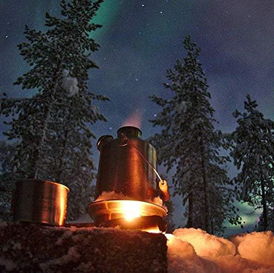 Kelly Kettle Camp Stove Stainless Steel - Boils Water Within Minutes, Uses Natural Fuel, and Enables