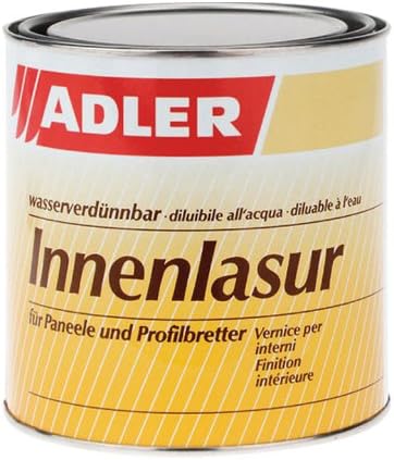Innenlasur W10 750ml Weiss wohngesunde Holzlasur für innen Wohnraumlasur Wasserbasis