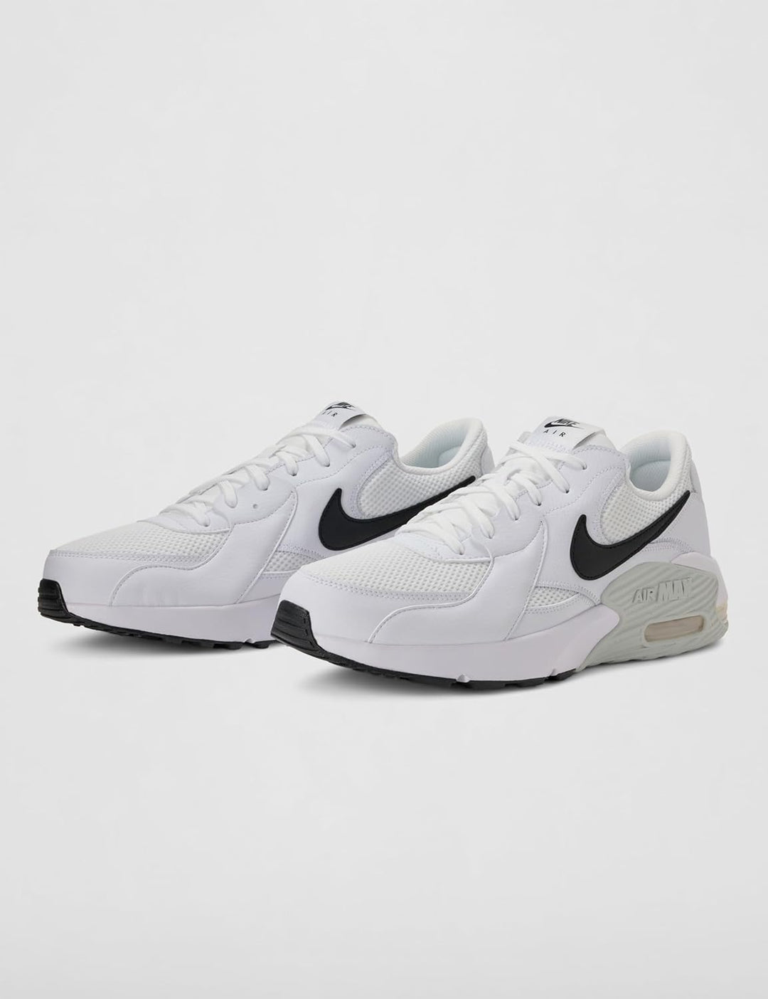 Nike Herren Air Max Excee Sneaker 38.5 EU White Black Pure Platinum, 38.5 EU White Black Pure Platin