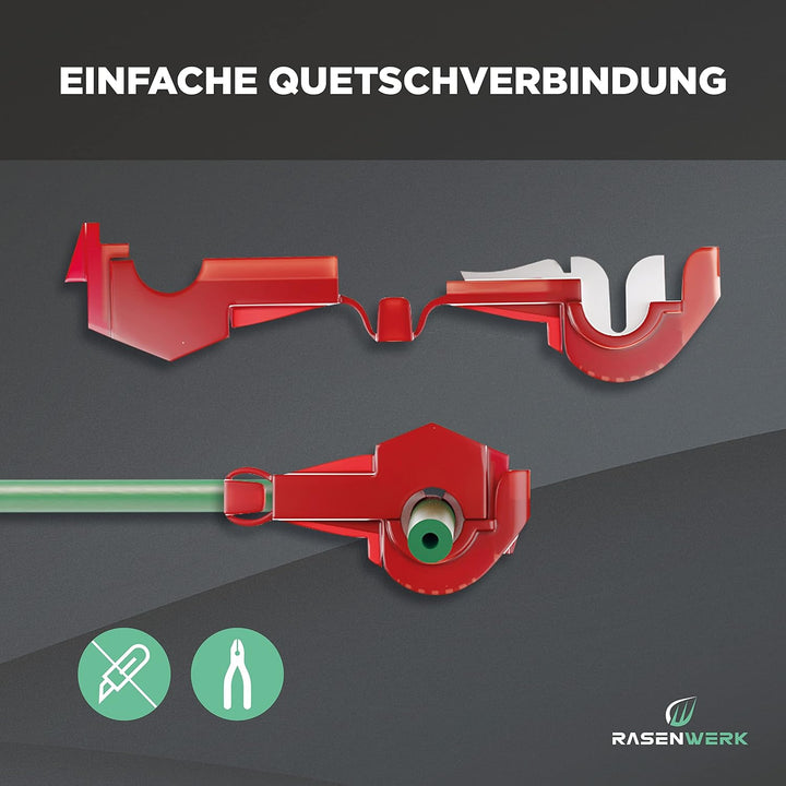 Anschlussklemmen für Mähroboter Begrenzungskabel Ladestation - T-Abzweigverbinder Abzweigklemmen Str