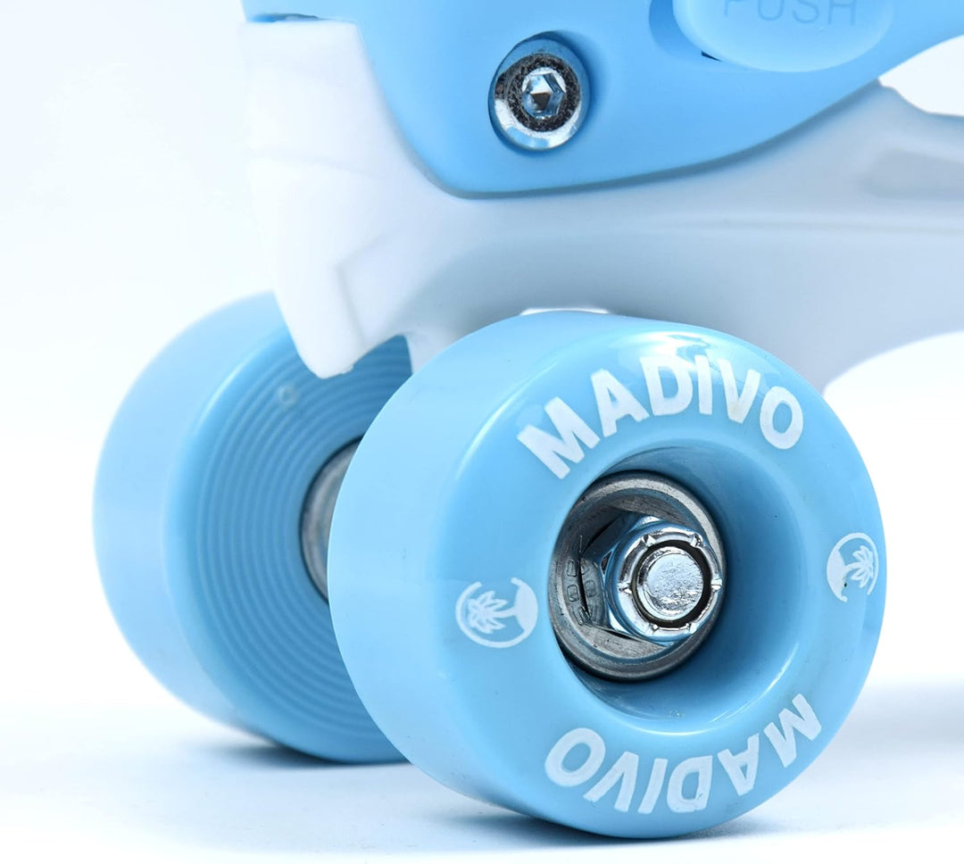 MADIVO Tropic Kinder Rollschuhe VERSTELLBAR | Ideal für Mädchen und Damen | Grössenverstellbare Roll