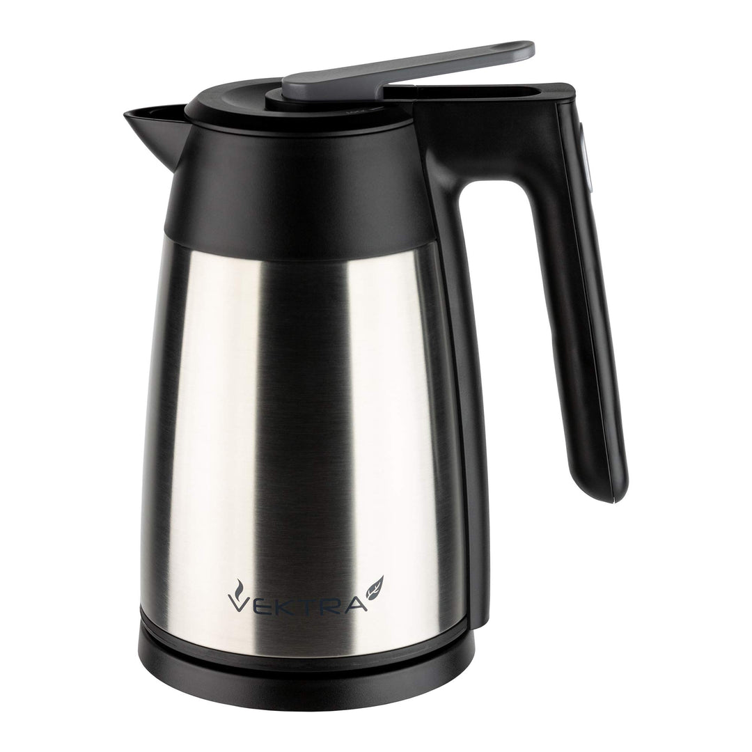Vektra VEK-1703 Vakuumisolierter, Doppelwandiger Wasserkocher mit Temperatureinstellung – 1,7L, Edel