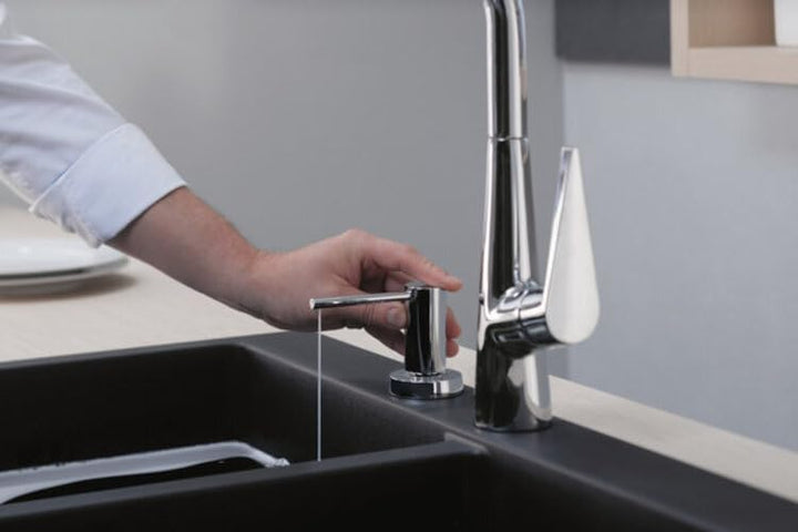hansgrohe Talis Select S Einhebel-Küchenarmatur (Komfort-Höhe 300 mm, mit Ausziehauslauf und Schlauc