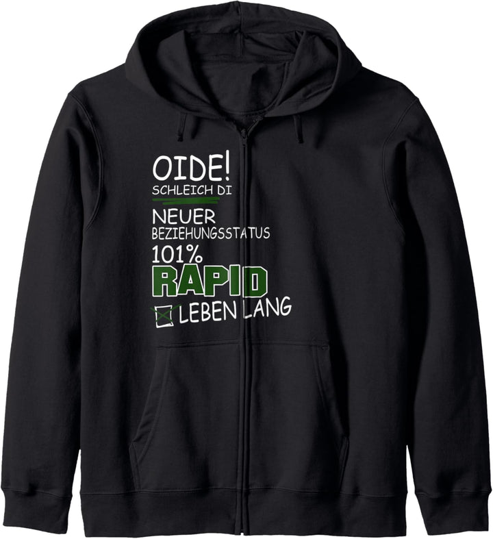 Oide schleich di! 101% Rapid Kapuzenjacke