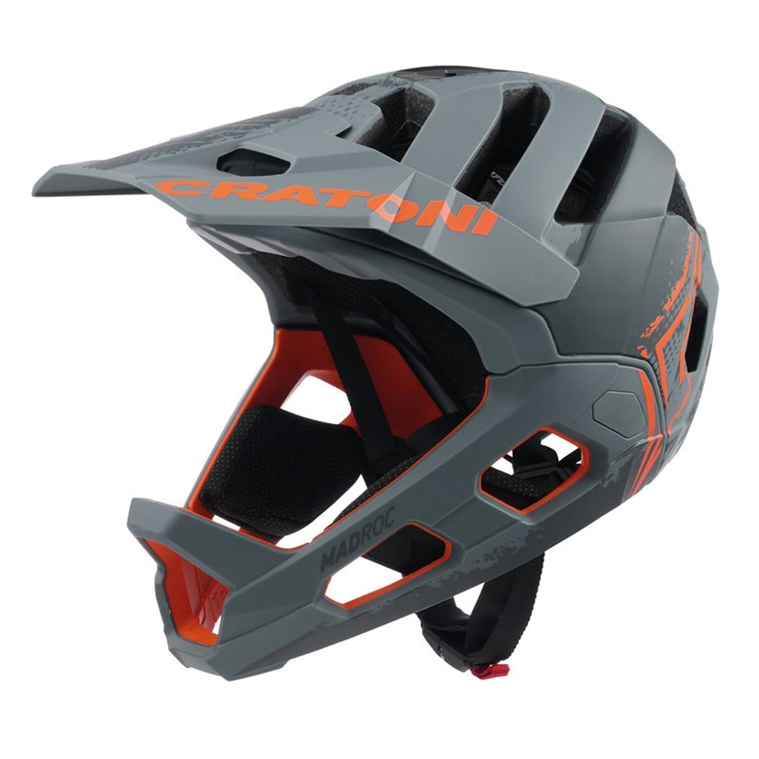 Cratoni Unisex – Erwachsene Madroc Helme, Anthrazit-Orange Matt, L