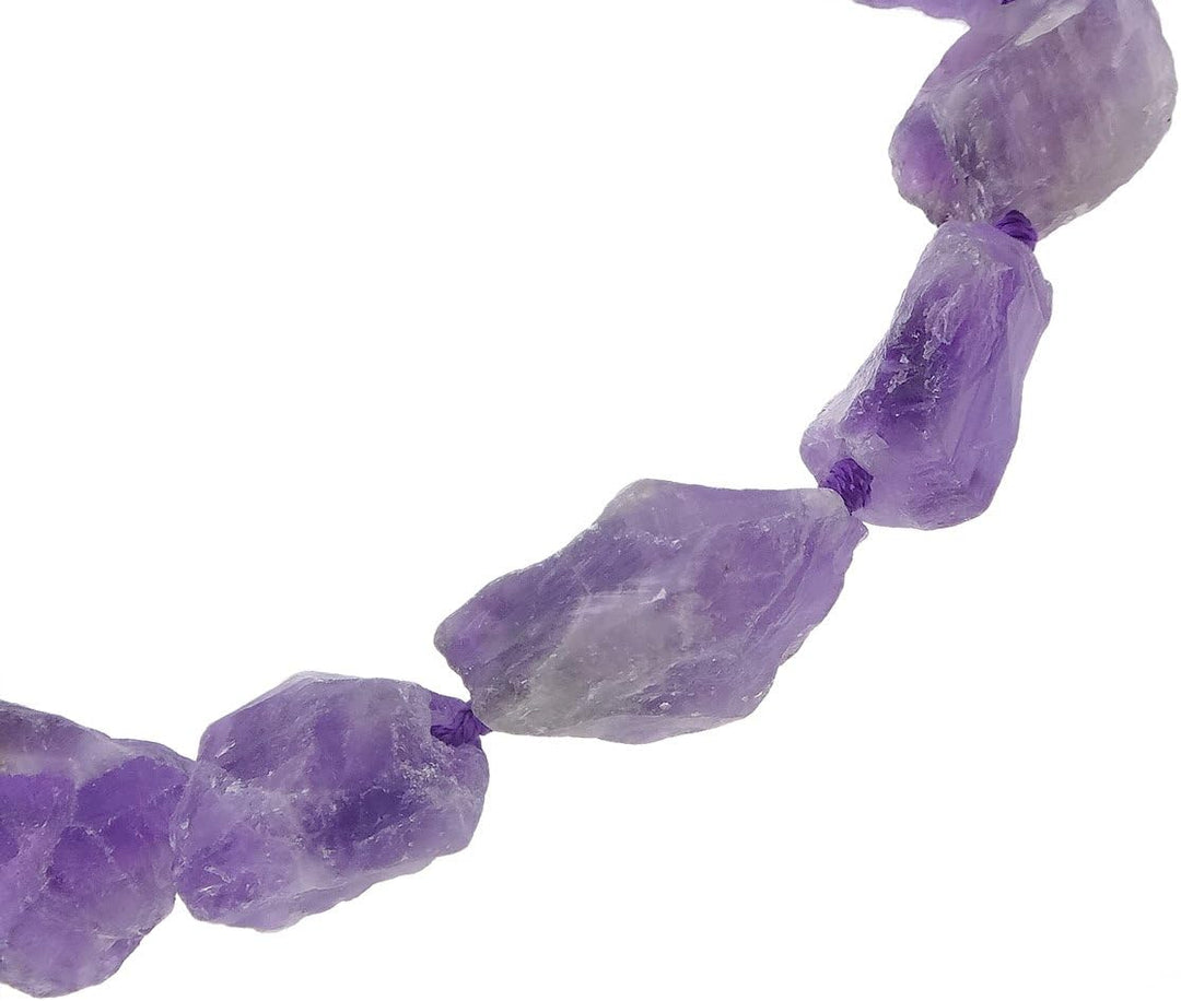 Amethyst Halskette, natürlich, roh, 14-18 mm, ca. 44-45 cm lang