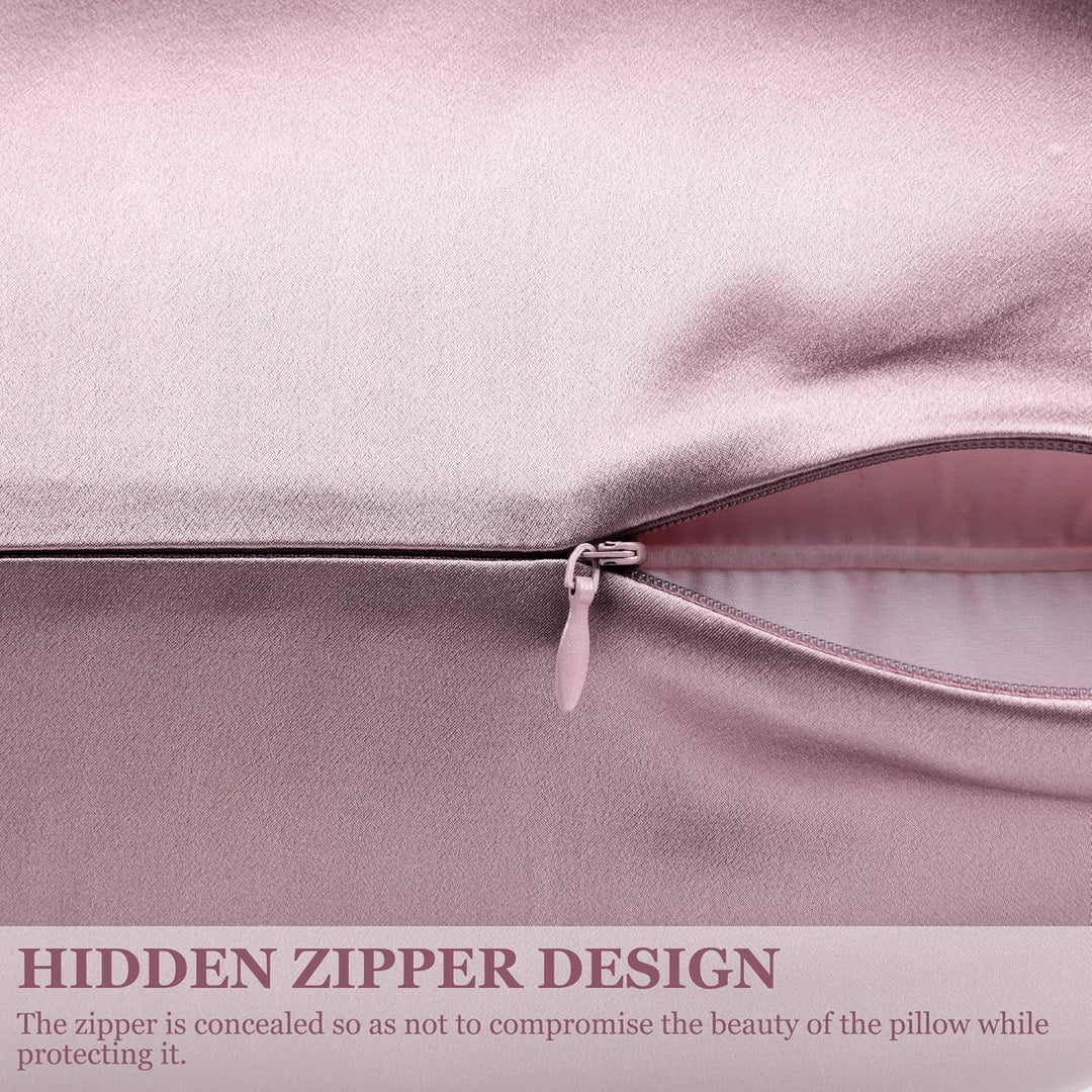 PiccoCasa 22 Momme 100% Seide Kissenbezug Haar- und Hautpflege Kissenhülle Maulbeerseide Kopfkissenb