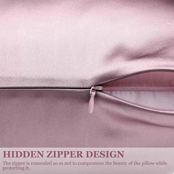 PiccoCasa 22 Momme 100% Seide Kissenbezug Haar- und Hautpflege Kissenhülle Maulbeerseide Kopfkissenb