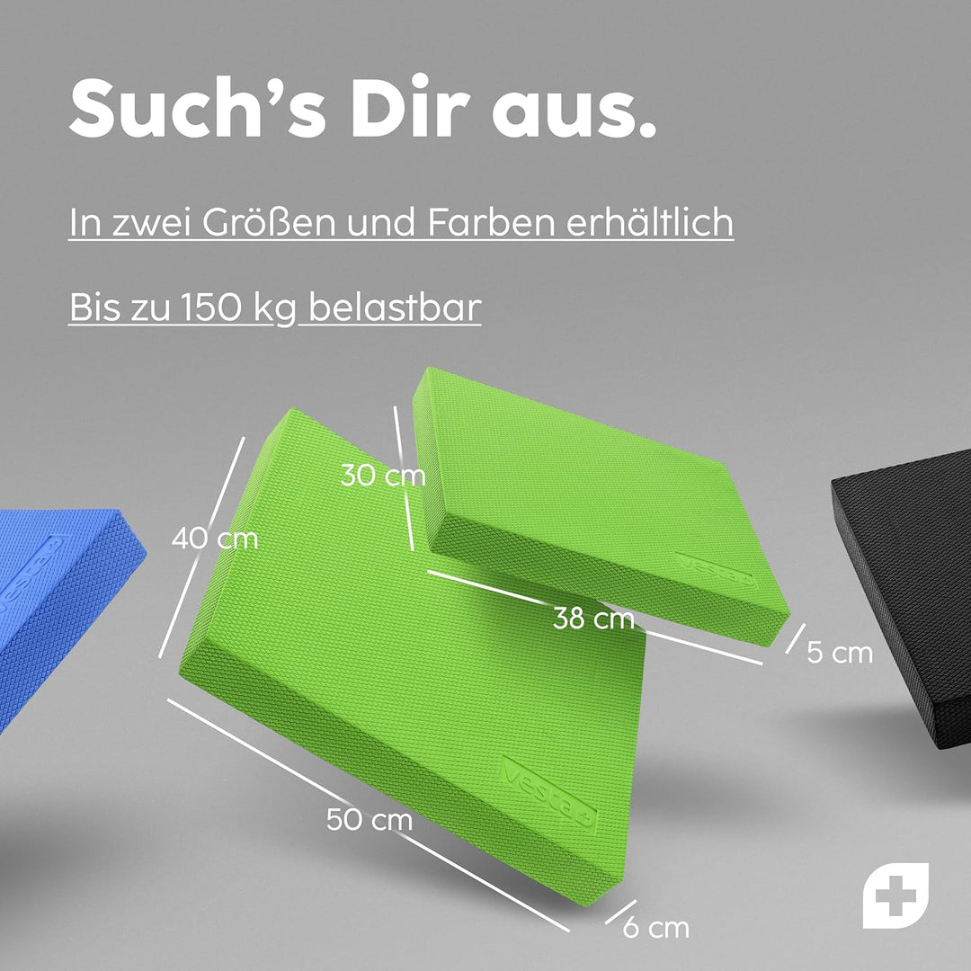 Vesta+ Balance Pad XXL + APP, Wackelpad und Gleichgewichtskissen - Balance Pad Physiotherapie für da