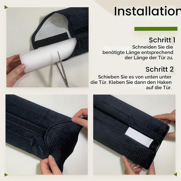 Zugluftstopper für Türen 76-91CM Türdichtung Unten Ohne Kleben Rückstandlos Tür Luftzugstopper - Ene