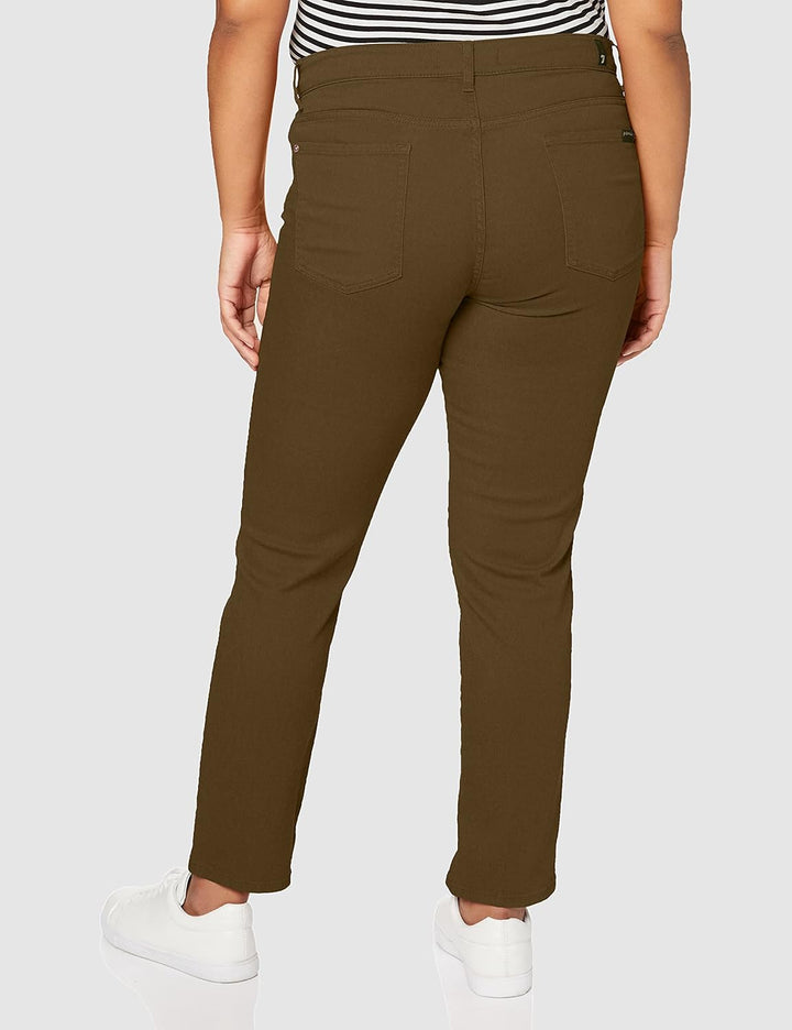 7 For All Mankind Damen Roxanne Ankle Casual Pants 23 Grün, 23 Grün