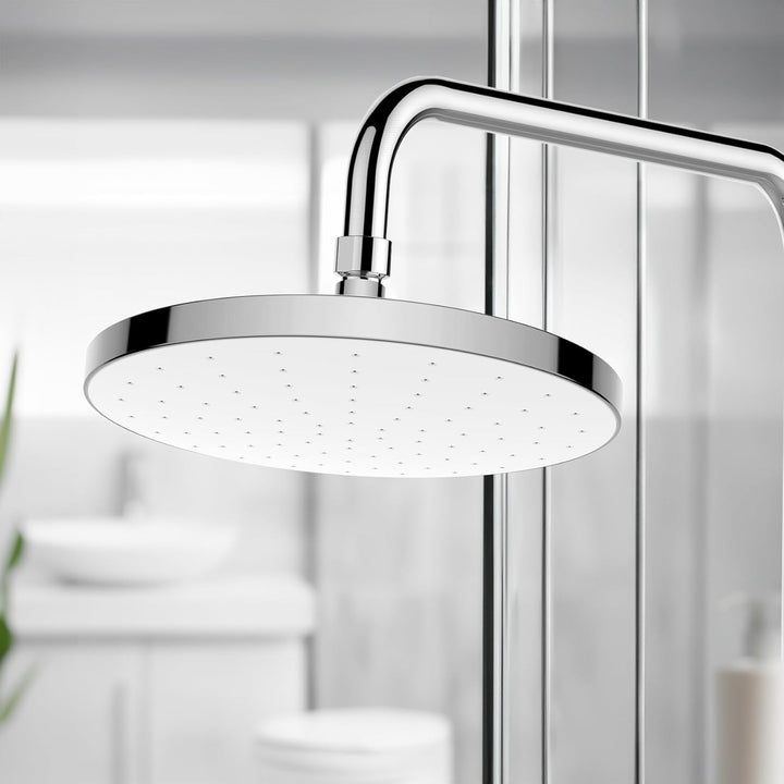 WENKO Regenduschkopf Automatic Cleaning - Anti-Kalk Universal-Kopfbrause mit automatischem Reinigung