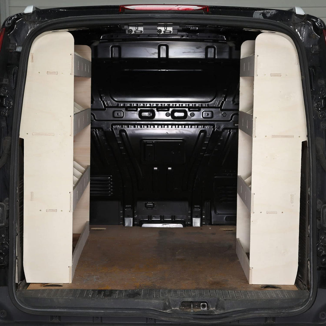 Vanify - Kompatibel mit Ford Connect L1 und L2 2014+ Fahrzeugeinrichtung Fahrzeugregale, doppelte Re