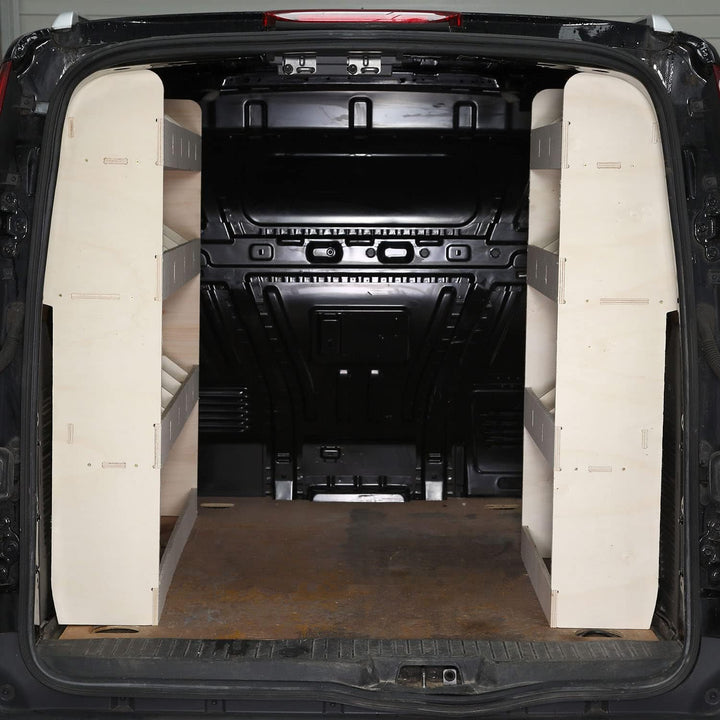 Vanify - Kompatibel mit Ford Connect L1 und L2 2014+ Fahrzeugeinrichtung Fahrzeugregale, doppelte Re