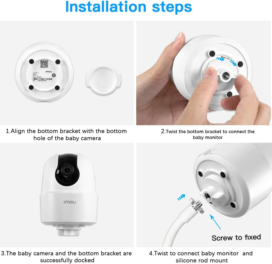 Babyphone Clip-Halterung für Imou 2K/3MP, 2.5K/4MP, 3K/5MP Überwachungskamera Innen WLAN Kamera, Bab