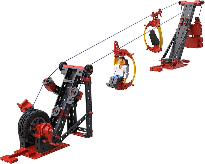 Fischertechnik 564068 Advanced Seilbahn – Bausatz für Kinder ab 7 Jahren, Spielzeug mit Gondel- und