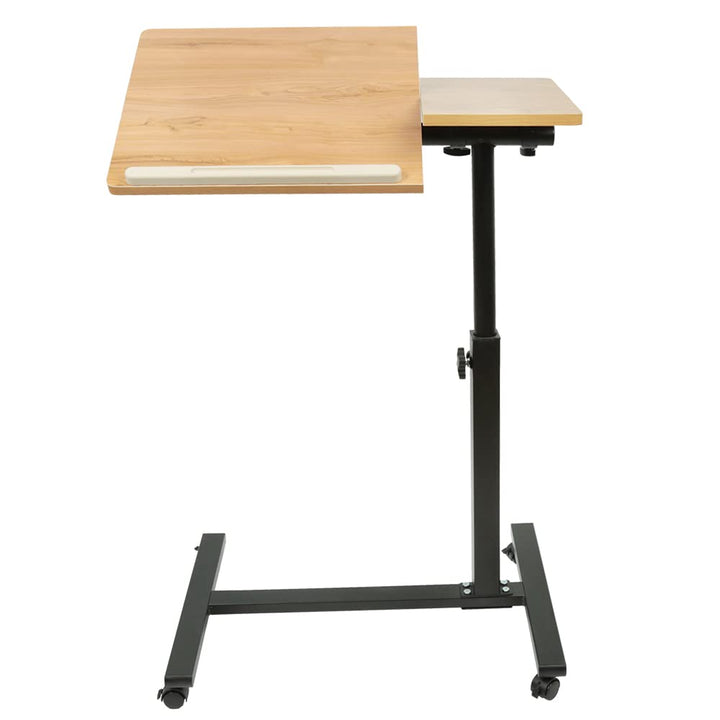Betttisch für Laptop, höhenverstellbar, Sofaspitze mit 4 Rollen, leichter Beistelltisch für Wohnzimm