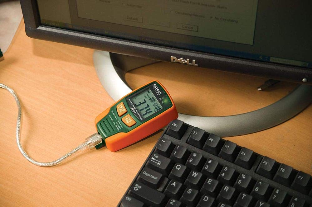 Extech Luftfeuchte- und Temperatur-Datenlogger mit LCD-Display, 1 Stück, RHT20, RHT20