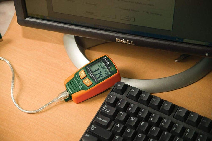 Extech Luftfeuchte- und Temperatur-Datenlogger mit LCD-Display, 1 Stück, RHT20, RHT20