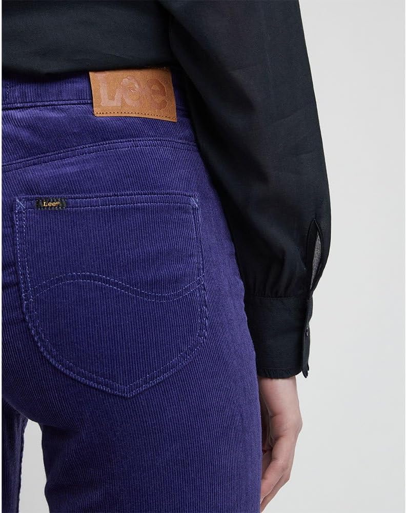 Lee Legendäre Damen-Jeans, mittlere Taille, gerades Bein, Übergrösse 24W / 31L Lila, 24W / 31L Lila