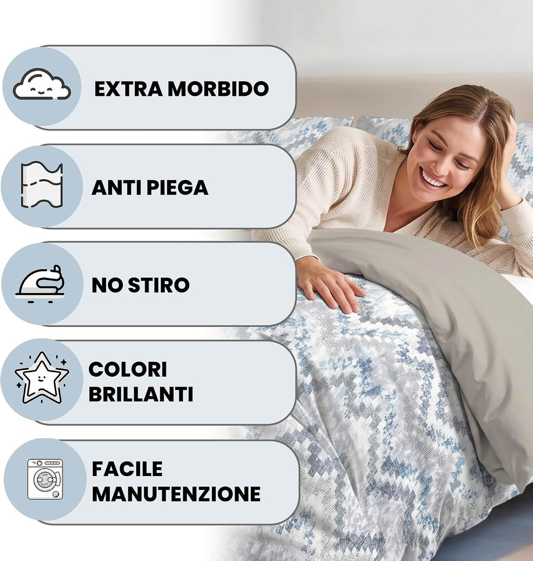 Italian Bed Linen MB Home Italy Fashion Bettbezug Set, Jakarta, Doppelbett, Jakarta