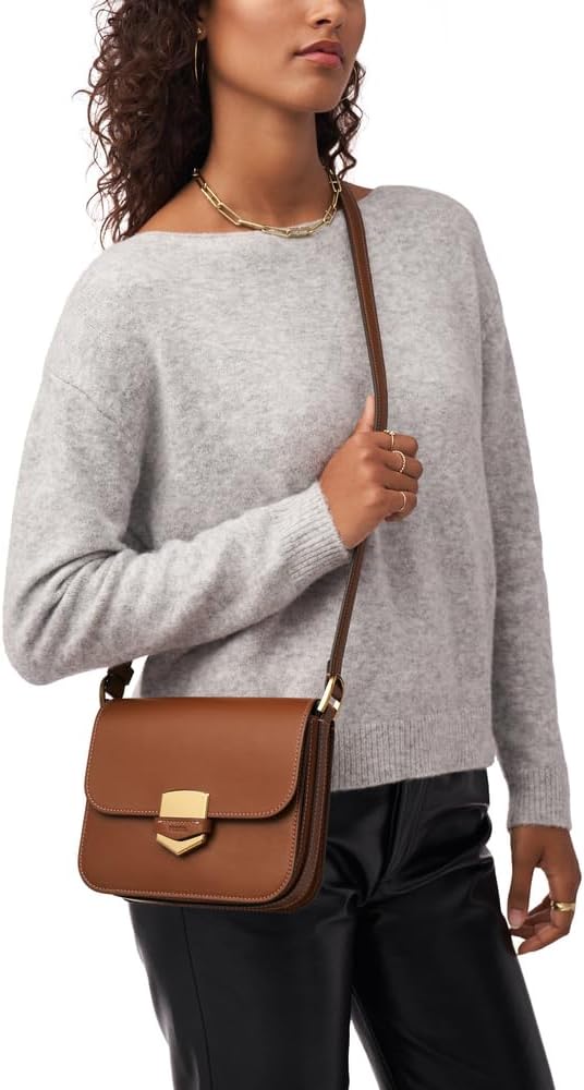 Fossil Damen Lennox Crossbody Brown, Brown