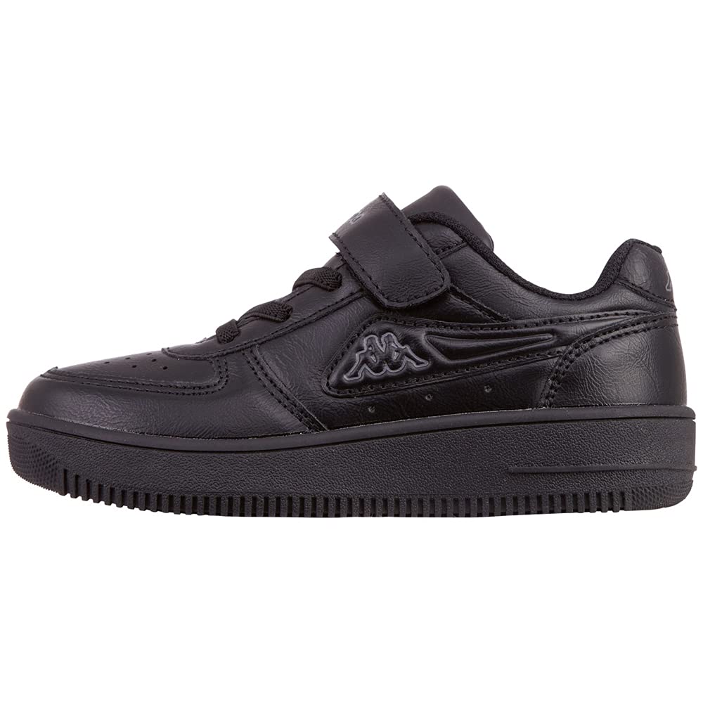 Kappa Unisex Kinder Sneaker Turnschuhe STYLECODE 260852K schwarz 28 EU 1111 Black, 28 EU 1111 Black